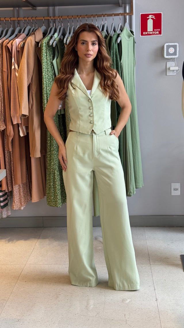 Conjunto Alfaiataria Colete & Calça